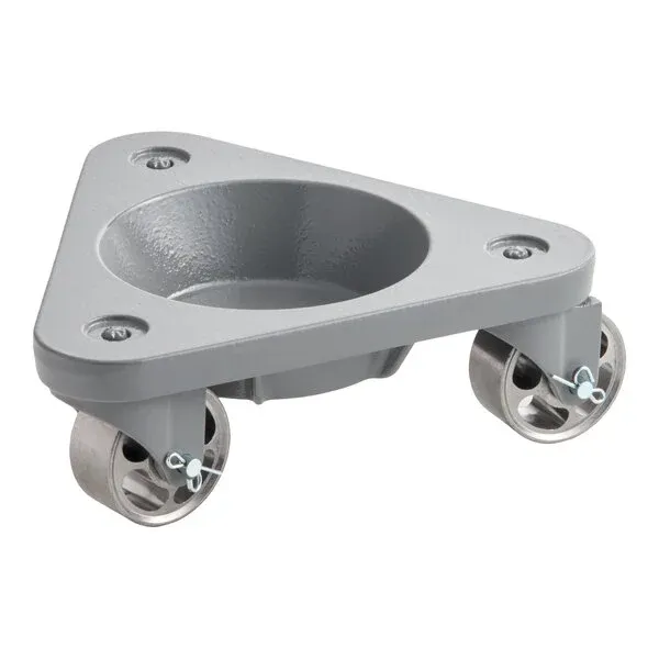 Super Duty - Cast Steel Triangular Cup Dolly with Casters Model 3310