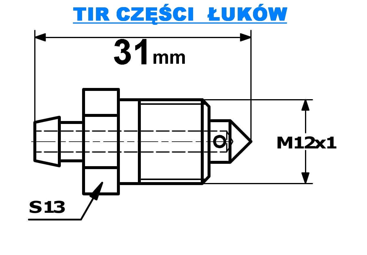 ODPOWIETRZNIK HAMULCA ZACISKU M12x1 ZACISK HAMULCA