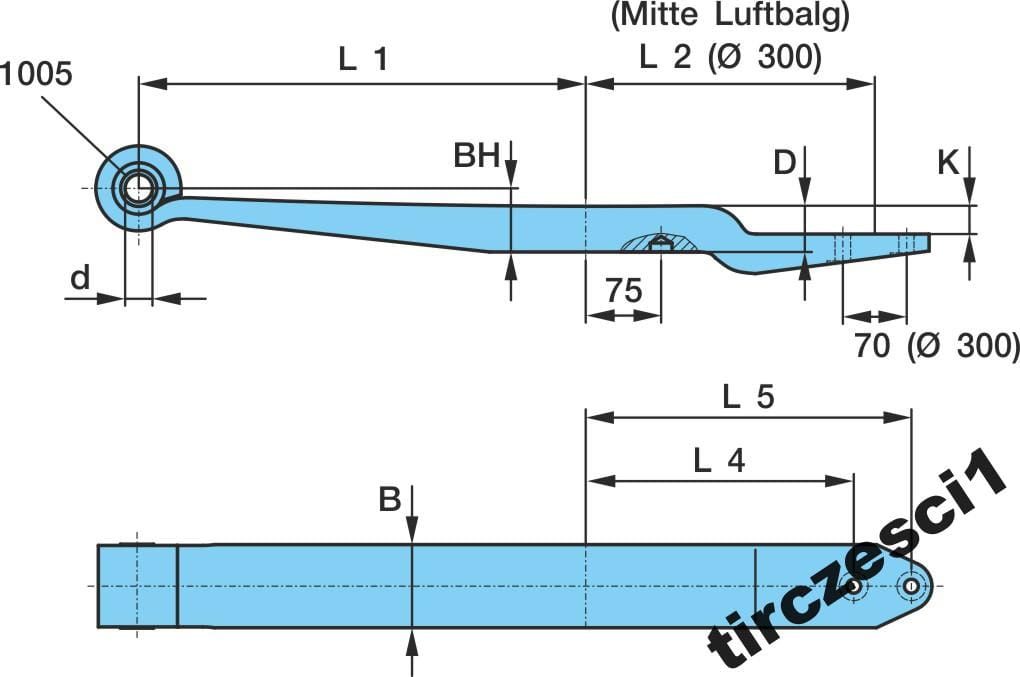 RESOR PÓŁRESOR PIÓRO RESORU BPW 0508213560 881513