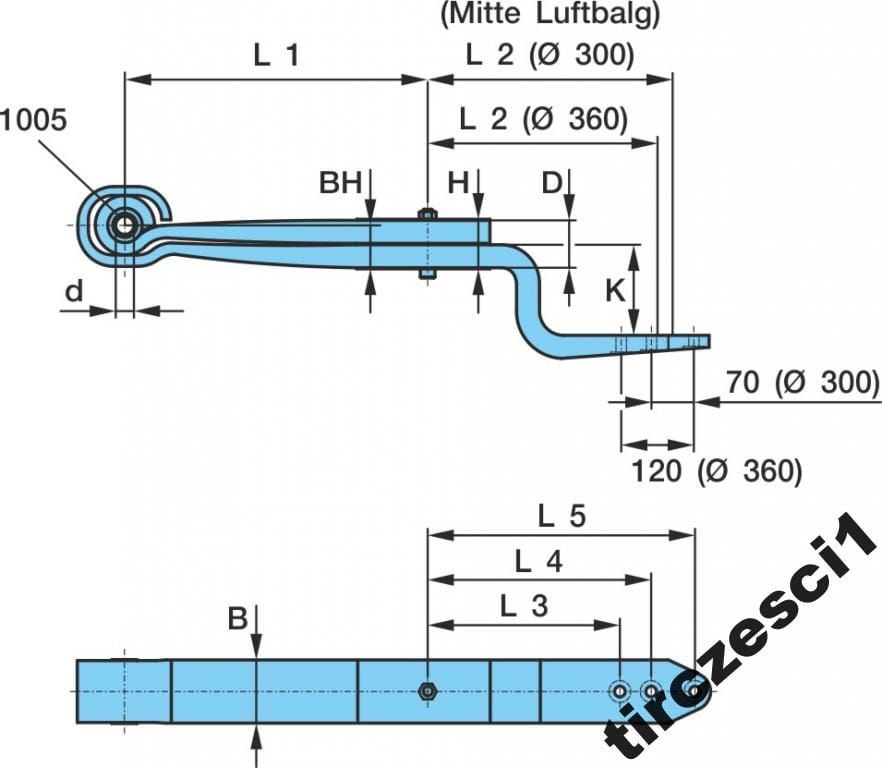 RESOR PÓŁRESOR PIÓRO RESORU BPW 0508202660 13330