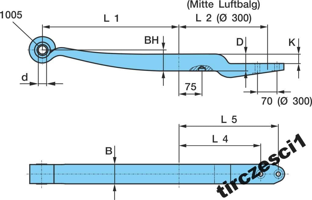 RESOR PÓŁRESOR PIÓRO RESORU BPW 0508213960 881578