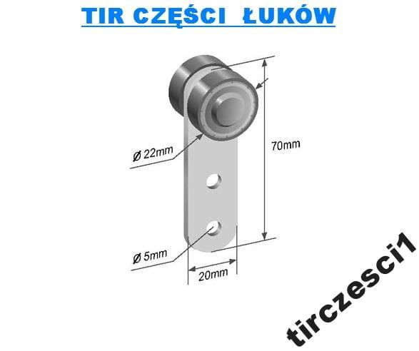ROLKA PLANDEKI NACZEPY PROFILU PRZYCZEPY FI 22