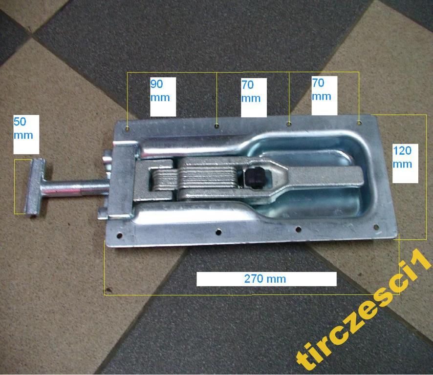 ZAMEK ZAWIAS BLOKADA BURTY NACZEPY PRZYCZEPY BURTA