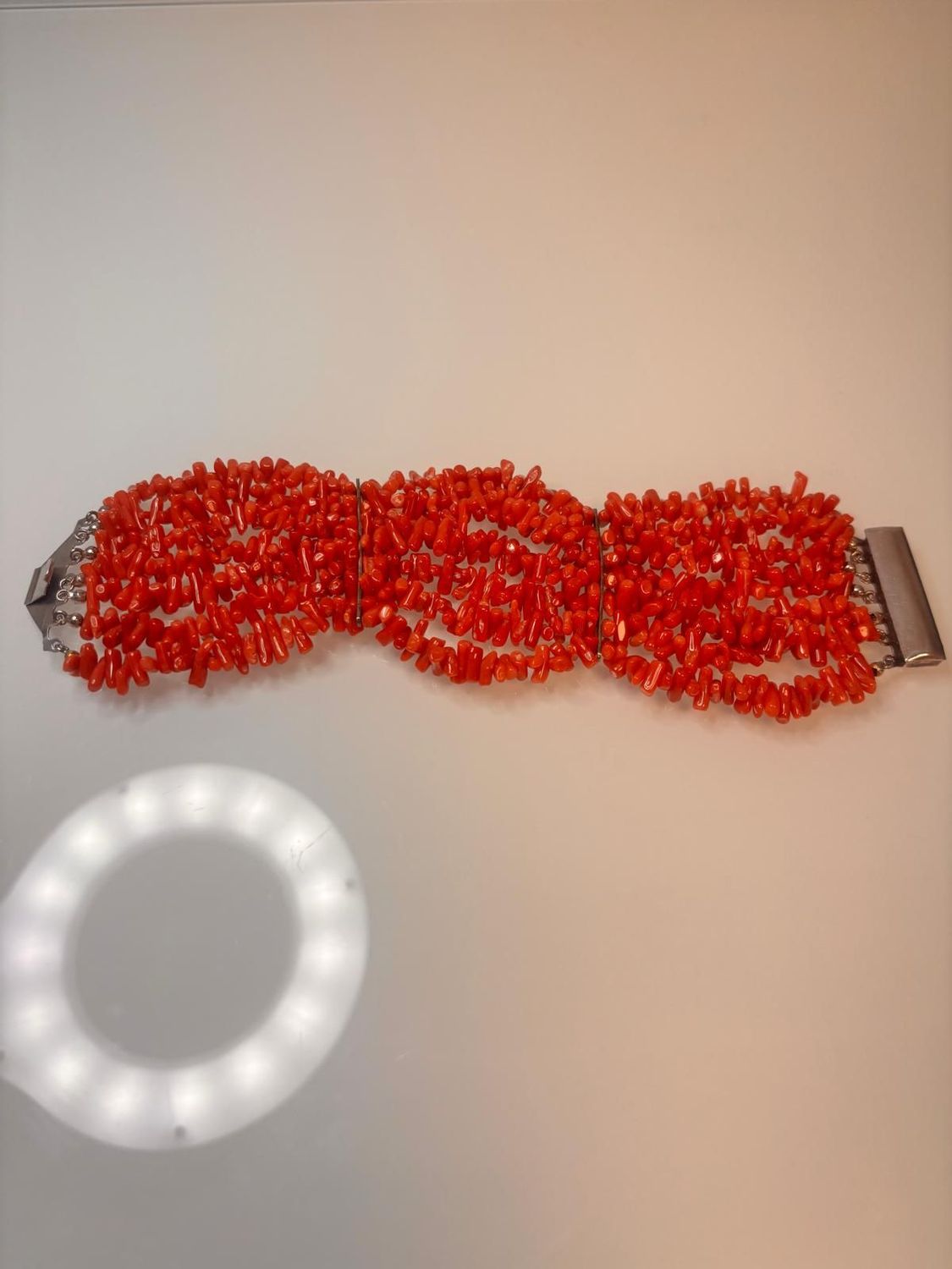 Bracciale in corallo mediterraneo prima scelta