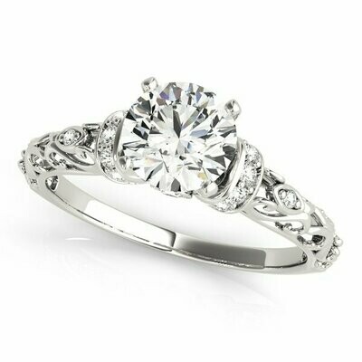 Filigree Diamond Engagement Mounting