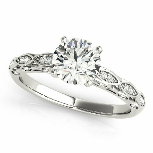 Vintage Filigree Diamond Engagement Mounting