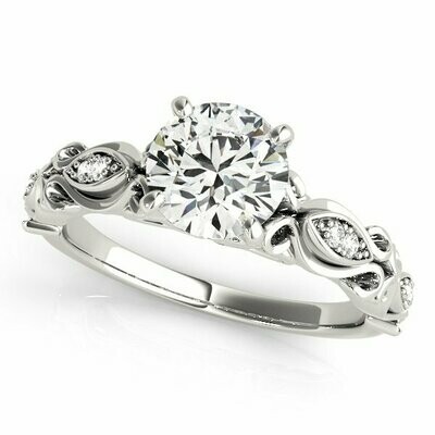 Vintage Filigree Diamond Engagement Mounting