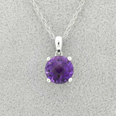 14KWG Amethyst Pendant