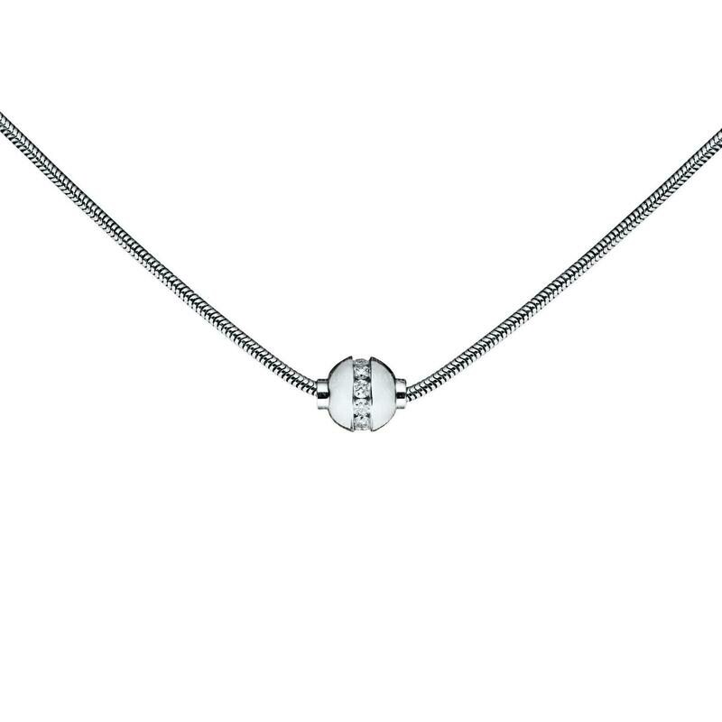 SS Cape Cod CZ-Ball Necklace