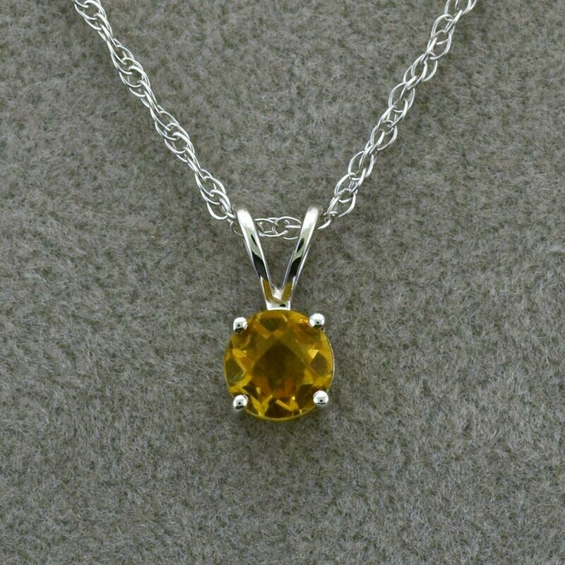 14KWG Citrine Pendant
