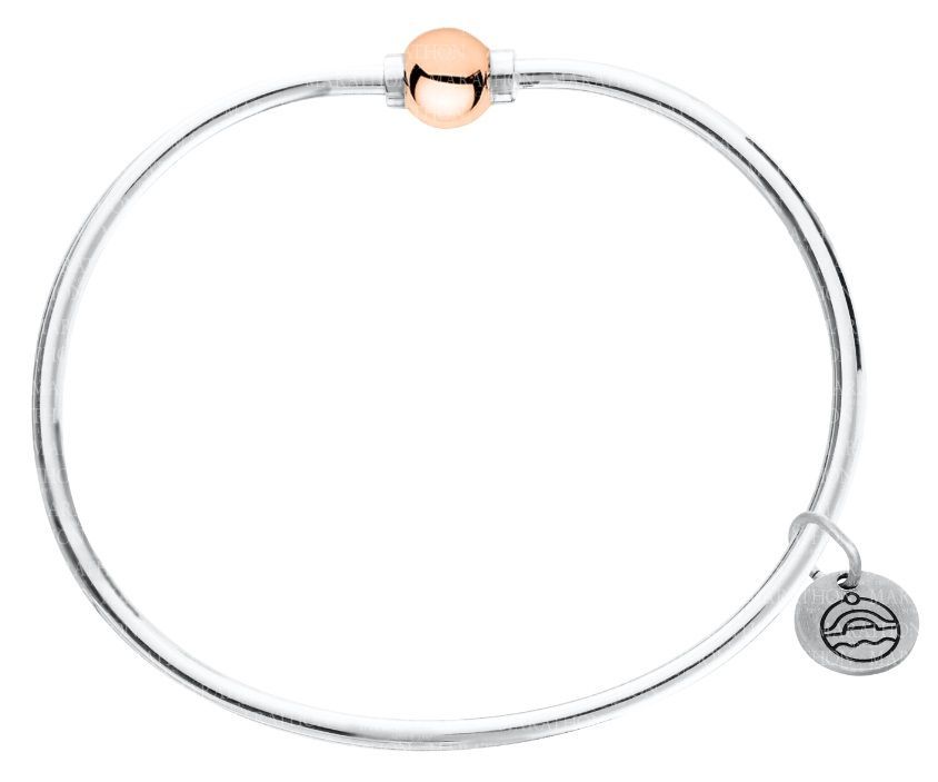 SS and Rose Gold Cape Cod Single-Ball Bracelet