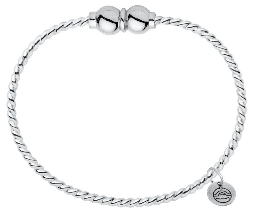 SS Cape Cod Double-Ball Twisted Bracelet