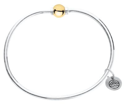 SS and Yellow Gold Cape Cod Single-Ball Bracelet