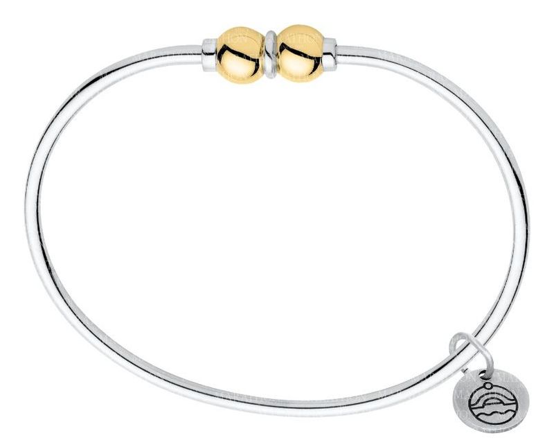 SS and Yellow Gold Cape Cod Double-Ball Bracelet