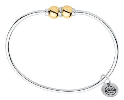 SS and Yellow Gold Cape Cod Double-Ball Bracelet