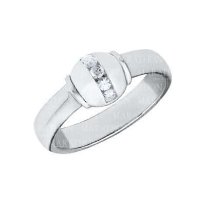 SS Cape Cod CZ-Ball Ring