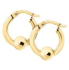 14K Yellow Gold Cape Cod Small Hoop Earrings