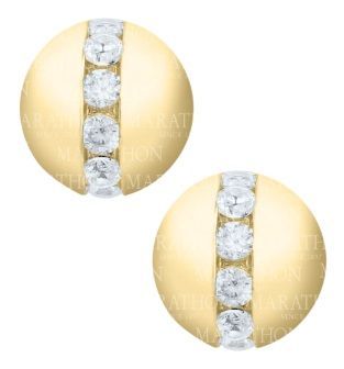 14K Yellow Gold Cape Cod 0.40 Carat Diamond Stud Earrings