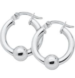 SS Cape Cod Medium Hoop Earrings