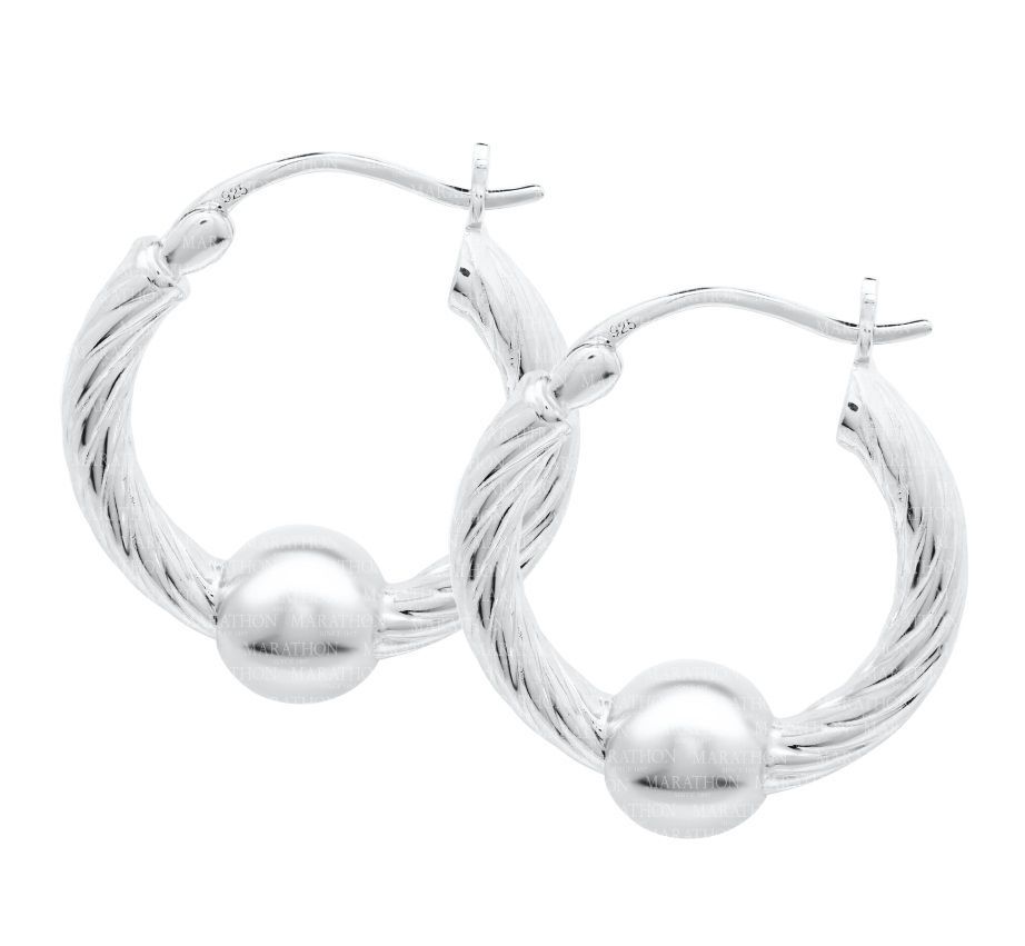 SS Cape Cod Medium Twisted Hoop Earrings