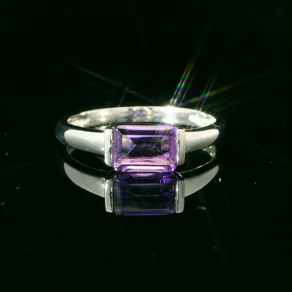 14KWG Amethyst Ring