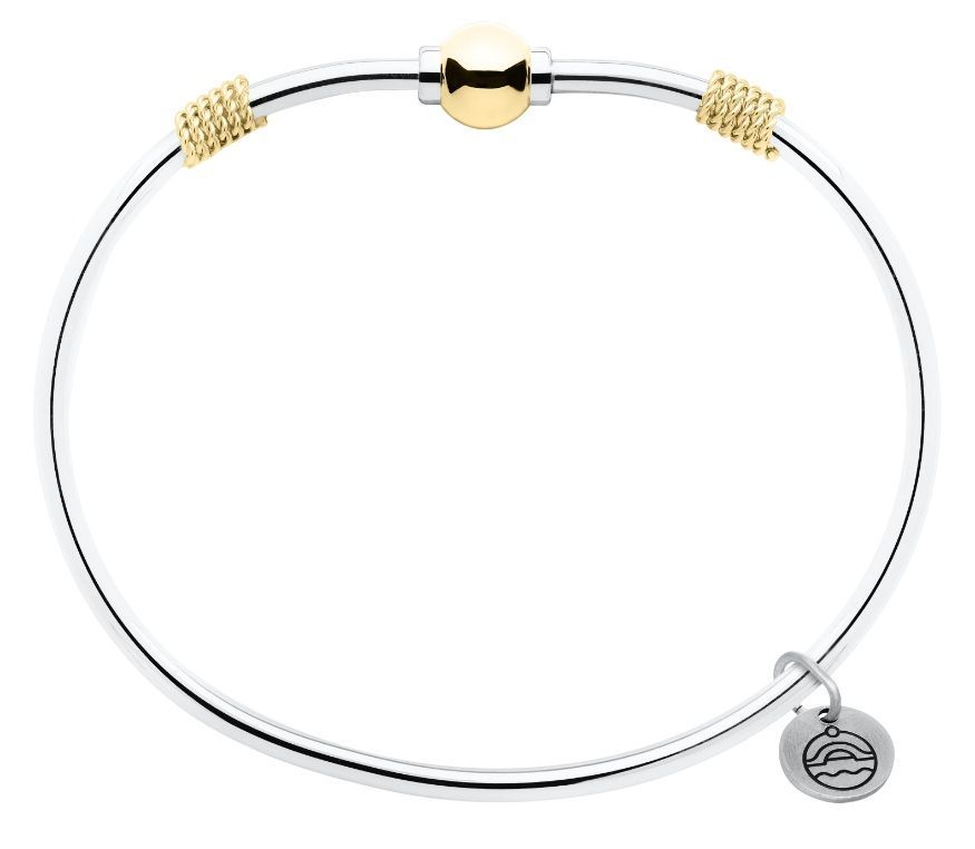 SS and Yellow Gold Cape Cod Double Rope-Wrap Bracelet