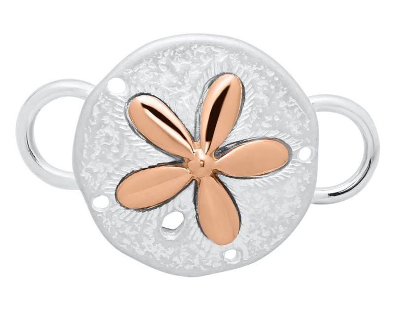 SS and Rose Gold Convertible Sand Dollar Clasp