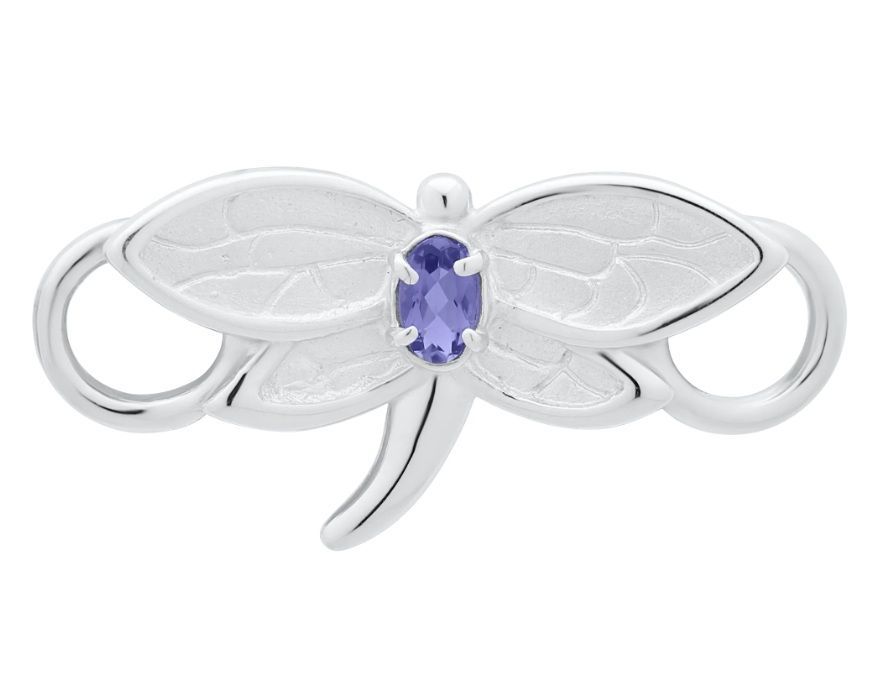 SS Convertible Iolite Dragonfly Clasp