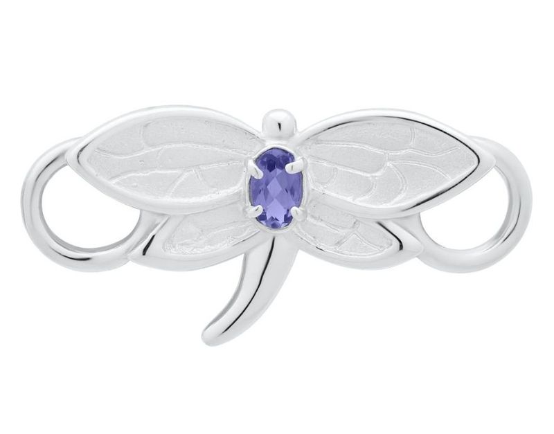 SS Convertible Iolite Dragonfly Clasp
