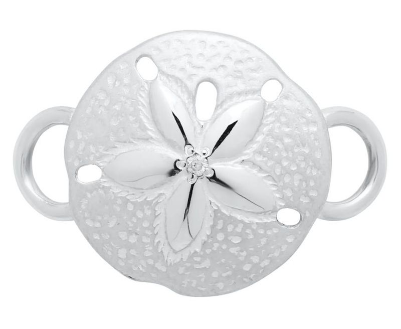 SS Convertible Diamond Sand Dollar Clasp