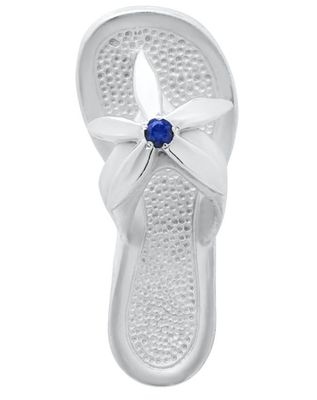 SS Convertible Sapphire Flip Flop Clasp