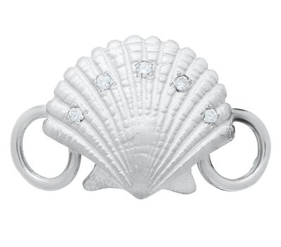 SS Convertible Diamond Scallop Clasp