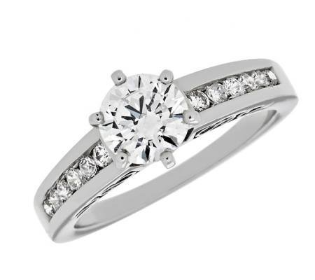 Channel-Set Diamond Engagement Mounting