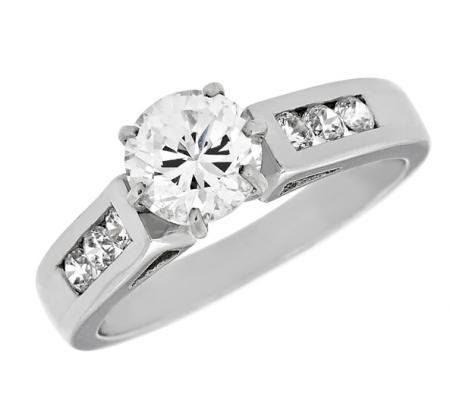 Channel-Set Diamond Engagement Mounting