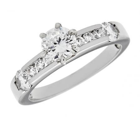 Channel-Set Diamond Engagement Mounting