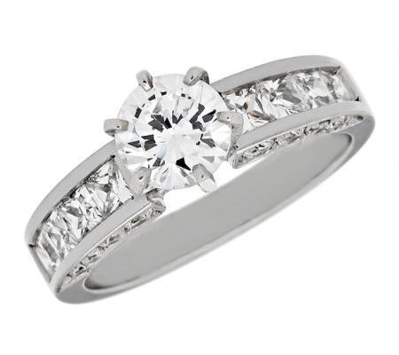 Victorian Channel-Set Diamond Engagement Mounting