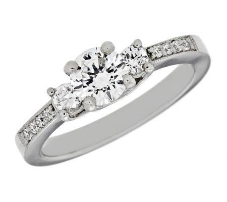 Edged Diamond Engagement Mounting