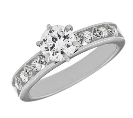 Channel-Set Diamond Engagement Mounting
