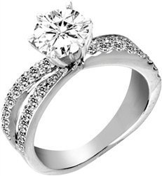 Victorian Diamond Engagement Mounting