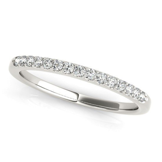 Pave Diamond Wedding Band