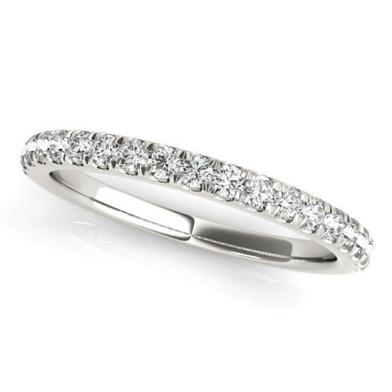 Pave Diamond Wedding Band