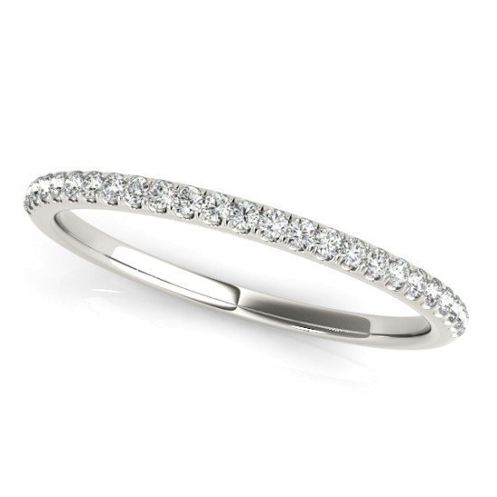 Pave Diamond Wedding Band
