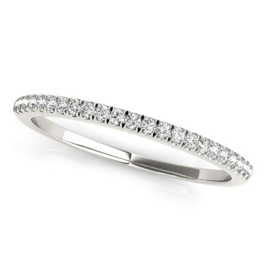 Pave Diamond Wedding Band