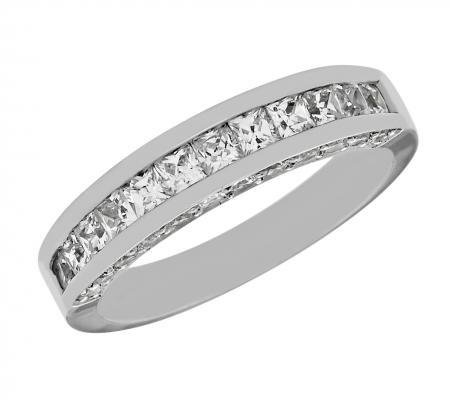 Victorian Channel-Set Diamond Wedding Band