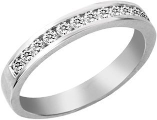 Channel-Set Diamond Wedding Band
