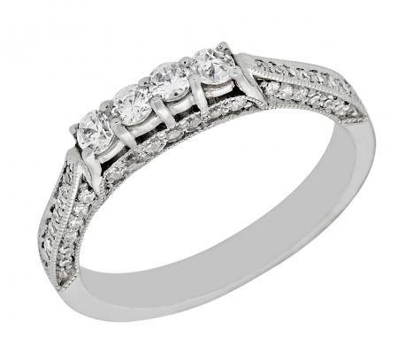 Victorian Diamond Wedding Band