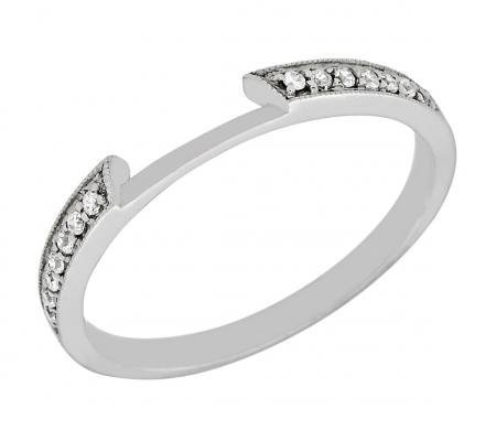 Edged Diamond Wedding Band
