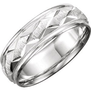 Patterned Wedding Band