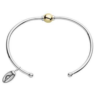 SS and Yellow Gold Cape Cod One Ball Cuff Bracelet