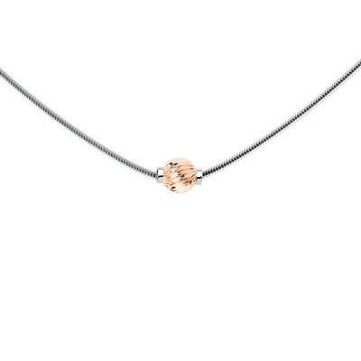SS and Rose Gold Cape Cod Swirl Necklace